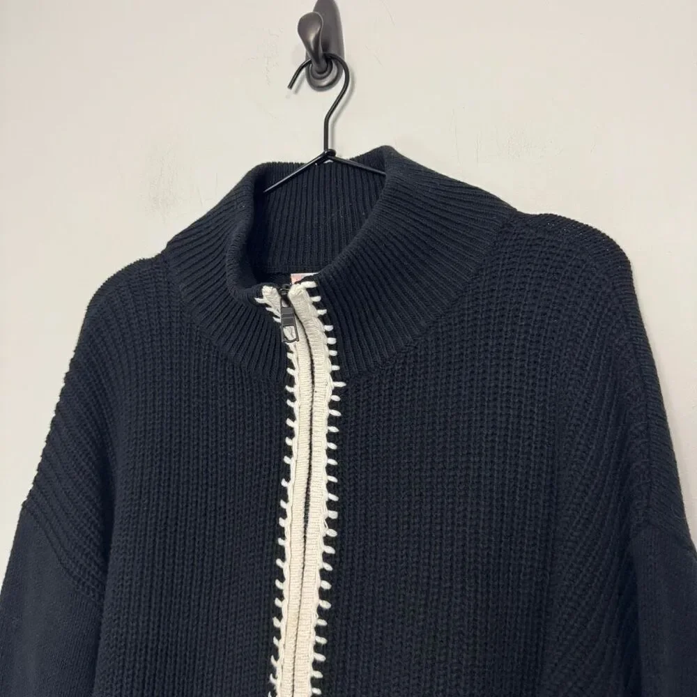 Lisa Todd Romancin Full Zip Cardigan Sweater L